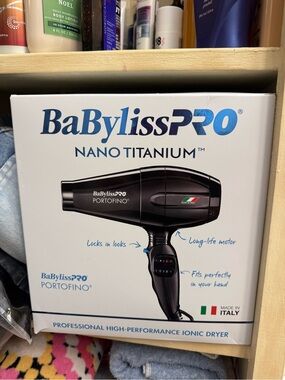 BaBylissPRO Nano Titanium Portofino Black Hair Dryer